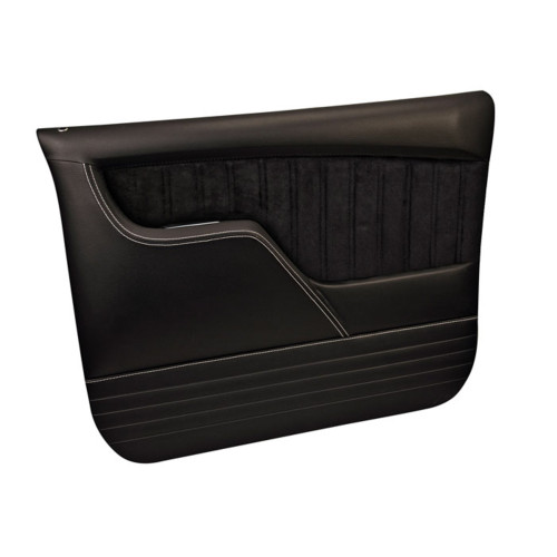 PartzBiz CM: QDP0072WHITE-Brothers Trucks Custom Sport Door Panels - Black with White Stitching PartzBiz CM: QDP0072WHITE-Brothers Trucks Custom Sport Door Panels - Black with White Stitching