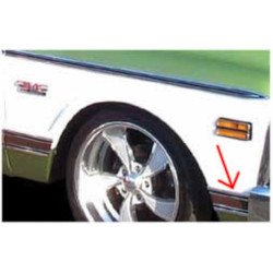 PartzBiz CM MFB20RH - Brothers Trucks Fender Molding - Front Of Wheel - Black PartzBiz CM MFB20RH - Brothers Trucks Fender Molding - Front Of Wheel - Black