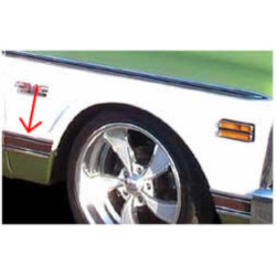 PartzBiz CM MFB30LH - Brothers Trucks Fender Molding - Rear Of Wheel - Black PartzBiz CM MFB30LH - Brothers Trucks Fender Molding - Rear Of Wheel - Black