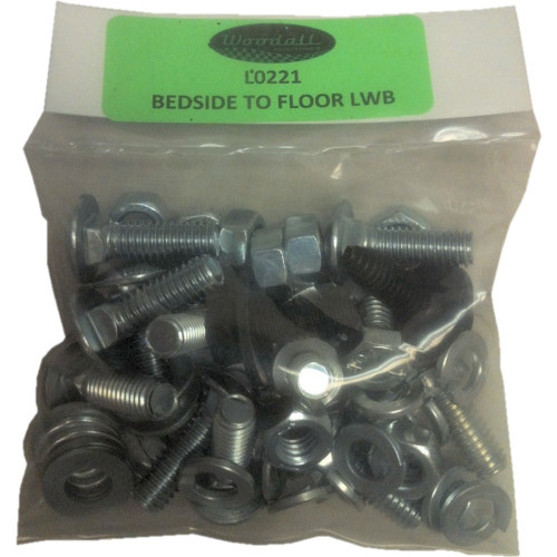 PartzBiz CM: L0221-67-BROTHERS Trucks FLEET BEDSIDE TO FLOOR BOLT KIT PartzBiz CM: L0221-67-BROTHERS Trucks FLEET BEDSIDE TO FLOOR BOLT KIT
