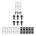 PartzBiz CM: 81309-81-BROTHERS Trucks FRONT END BOLT KIT BLACK PartzBiz CM: 81309-81-BROTHERS Trucks FRONT END BOLT KIT BLACK