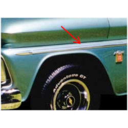 PartzBiz CM FSM0200 - Brothers Trucks Front Fender Molding - Main PartzBiz CM FSM0200 - Brothers Trucks Front Fender Molding - Main