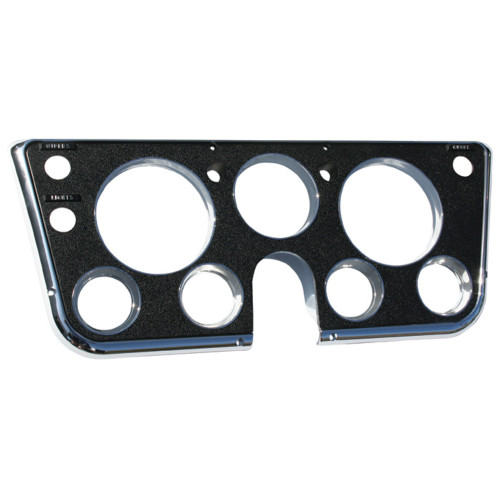 PartzBiz CM: INST68B-Brothers Trucks Instrument Bezel - 7 Hole - With Choke - Chrome/Black