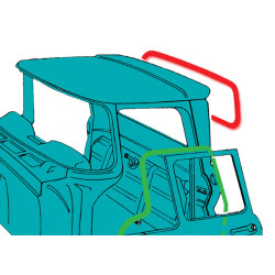 PartzBiz CM RWG87ST - Brothers Trucks Rear Window Seal - Standard