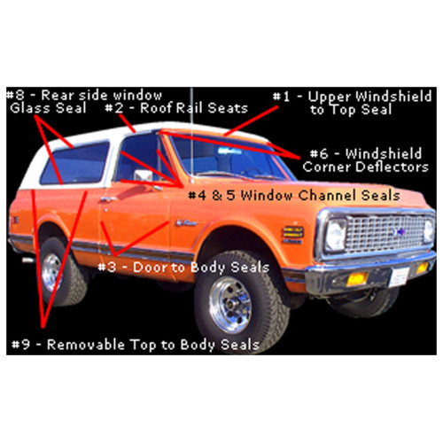 PartzBiz CM: 617618-Brothers Trucks Top To Bed Seal - Double Wall Top PartzBiz CM: 617618-Brothers Trucks Top To Bed Seal - Double Wall Top