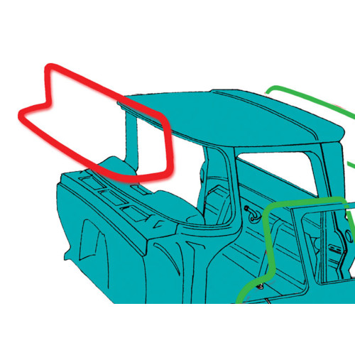 PartzBiz CM: W063000DELUXE-Brothers Trucks Windshield Seal PartzBiz CM: W063000DELUXE-Brothers Trucks Windshield Seal