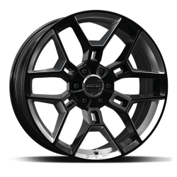 PartzBiz CM CS45-395512-BS - ล้อ Carroll Shelby CS45 - 22 x 9.5 นิ้ว - 6 x 135 ออฟเซ็ต 12 มม. - สีดำพร้อมเม็ดมีด Chrome Powder PartzBiz CM CS45-395512-BS - ล้อ Carroll Shelby CS45 - 22 x 9.5 นิ้ว - 6 x 135 ออฟเซ็ต 12 มม. - สีดำพร้อมเม็ดมีด Chrome Powder
