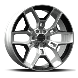 PartzBiz CM CS45-395512-CP - ล้อ Carroll Shelby CS45 - 22 x 9.5 นิ้ว - 6 x 135 ออฟเซ็ต 12 มม. - ผงโครเมียมพร้อมเม็ดมีดสีดำ PartzBiz CM CS45-395512-CP - ล้อ Carroll Shelby CS45 - 22 x 9.5 นิ้ว - 6 x 135 ออฟเซ็ต 12 มม. - ผงโครเมียมพร้อมเม็ดมีดสีดำ