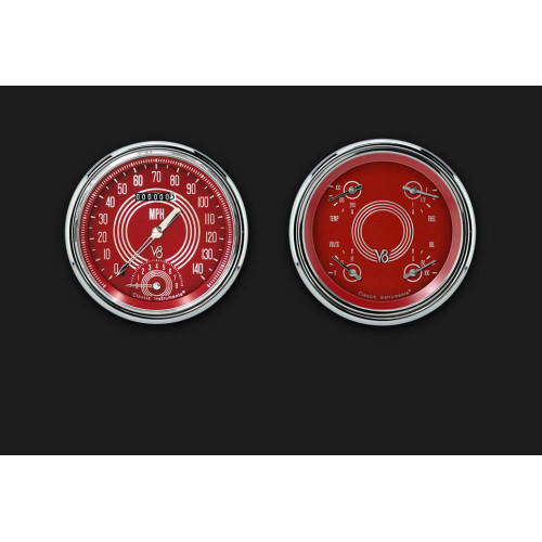 PartzBiz CM: CT47V8RS62-2490-53 V8 แพ็คเกจรถบรรทุก Steelie สีแดง