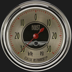 PartzBiz CM AN341SLC - เกจวัด Boost/Vac ของ American Nickel 2 5/8 PartzBiz CM AN341SLC - เกจวัด Boost/Vac ของ American Nickel 2 5/8