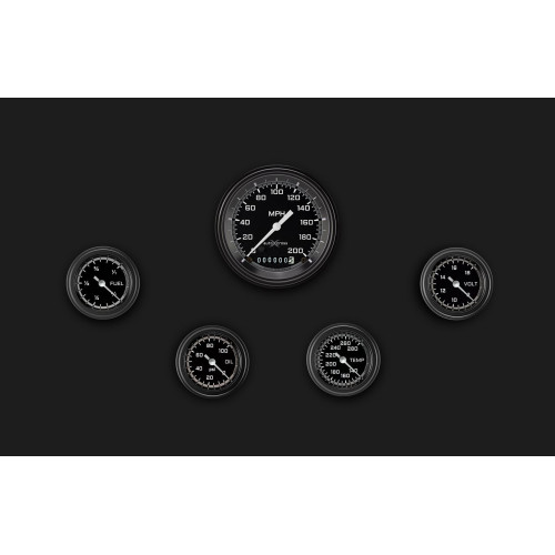 PartzBiz CM: AX100GBLF-AutoCross Gray Five Gauge Set 100 PartzBiz CM: AX100GBLF-AutoCross Gray Five Gauge Set 100