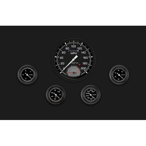 PartzBiz CM: AX165GBLF-AutoCross Gray Five Gauge Set 165