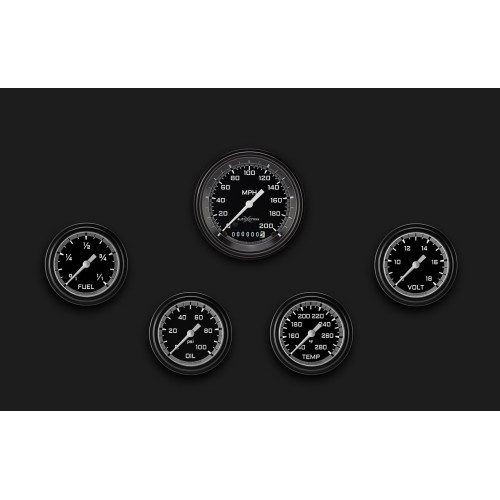 PartzBiz CM: AX300GBLF-AutoCross Gray Five Gauge Set 300 PartzBiz CM: AX300GBLF-AutoCross Gray Five Gauge Set 300