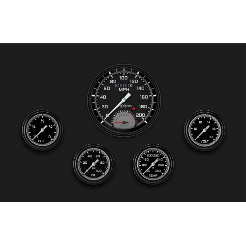 PartzBiz CM: AX365GBLF-AutoCross Gray Five Gauge Set 365 PartzBiz CM: AX365GBLF-AutoCross Gray Five Gauge Set 365