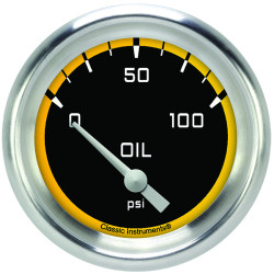 PartzBiz CM AX281YAPF - เกจวัดแรงดันน้ำมัน Autocross Yellow 2 5/8 PartzBiz CM AX281YAPF - เกจวัดแรงดันน้ำมัน Autocross Yellow 2 5/8