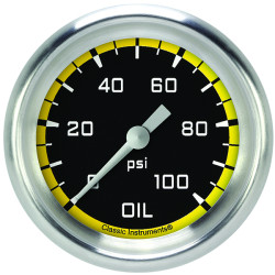 PartzBiz CM AX381YAPF - เกจวัดแรงดันน้ำมัน Autocross Yellow 2 5/8 PartzBiz CM AX381YAPF - เกจวัดแรงดันน้ำมัน Autocross Yellow 2 5/8