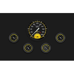 PartzBiz CM AX165YBLF - AutoCross Yellow Five Gauge Set 165 PartzBiz CM AX165YBLF - AutoCross Yellow Five Gauge Set 165