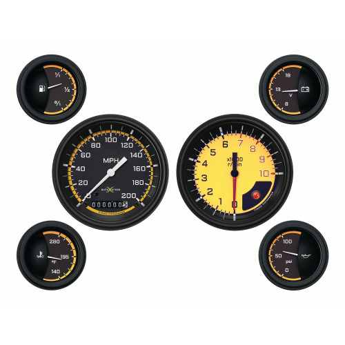 PartzBiz CM: AX01YBLF-Classic Instruments ชุดเกจ Auto Cross Yellow 6