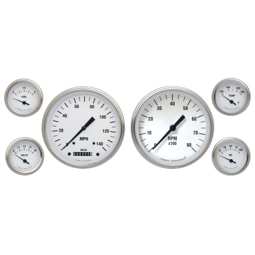 PartzBiz CM: WH51SLF-เครื่องดนตรีคลาสสิค White Hot Six Gauge Set PartzBiz CM: WH51SLF-เครื่องดนตรีคลาสสิค White Hot Six Gauge Set