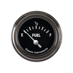 PartzBiz CM TE12BSLF - Tetra Series, Black Fuel Gauge 0-90 PartzBiz CM TE12BSLF - Tetra Series, Black Fuel Gauge 0-90
