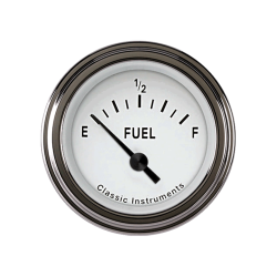 PartzBiz CM TE09WSLF - Tetra Series, White Fuel Gauge 240-33 PartzBiz CM TE09WSLF - Tetra Series, White Fuel Gauge 240-33