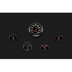 PartzBiz CM VS00BBLF - Velocity Black Five Gauge Set 00 PartzBiz CM VS00BBLF - Velocity Black Five Gauge Set 00