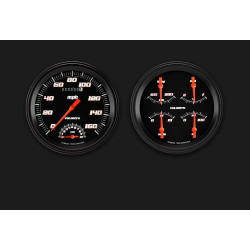 PartzBiz CM VS62BBLF - Velocity Black Series Two Gauge Set