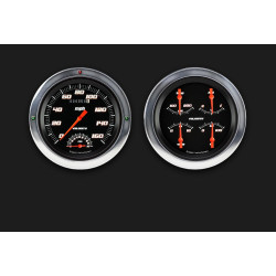 PartzBiz CM CT54VSB62 - Velocity Series Black 1954-55 Chevy Truck Package w/ Speedtachular