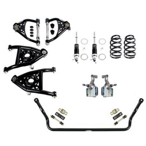 PartzBiz CM: 031320-SDS-Detroit Speed - Front Speed Kit 2 - Single Adjustable Shocks - Tubular Sway Bar - BBC