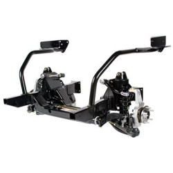 PartzBiz CM 032032-DDS - Detroit Speed Powdercoated Front Frame - Double Adjustable Shocks