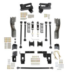 PartzBiz CM 041753-DDS - Detroit Speed QUADRALink Rear Suspension Kit - Double Adjustable Shocks - Bolt-in Axle Brackets