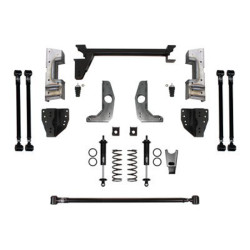 PartzBiz CM 041751DS - Detroit Speed QuadraLink Rear Suspension Kit - Non-Adjustable Shocks - Weld-In Axle Brackets