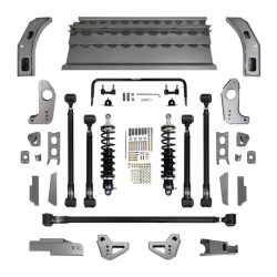 PartzBiz CM 041755DS - Detroit Speed QUADRALink Rear Suspension Kit - Non-Adjustable Shocks