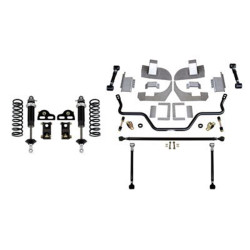 PartzBiz CM 041724-SDS - Detroit Speed QuadraLink Rear Suspension Kit - Without Axle Brackets - Single Adjustable Shocks PartzBiz CM 041724-SDS - Detroit Speed QuadraLink Rear Suspension Kit - Without Axle Brackets - Single Adjustable Shocks