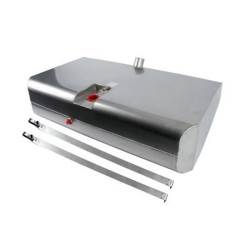 PartzBiz CM 080101DS - Detroit Speed Stainless Steel Narrowed Fuel Tank - Carbureted Engine