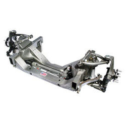 PartzBiz CM 032048-SDS - โมดูลกันสะเทือนหน้า Detroit Speed ​​​​X-Gen 595 - ส่วนประกอบเคลือบผง - โช๊คเดี่ยวแบบปรับได้