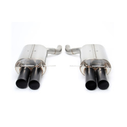 PartzBiz CM D660-0009A-BLK - Dinan Free Flow Axle-Back Exhaust - 2006-2010 BMW M5
