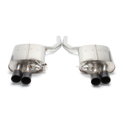 PartzBiz CM D660-0036-BLK - Dinan Free Flow Axle-Back Exhaust - 2011-2016 BMW 550i