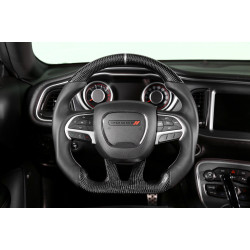PartzBiz CM CH950-19 - Drake Muscle Cars Steering Wheel - Carbon Fiber with Leather Grips - Heated PartzBiz CM CH950-19 - Drake Muscle Cars Steering Wheel - Carbon Fiber with Leather Grips - Heated
