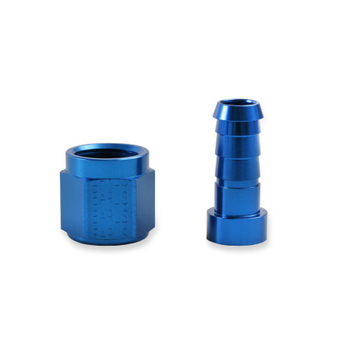 PartzBiz CM: 700110ERL-Earl's Auto-Crimp Hose End - Straight - Size -10 - Blue