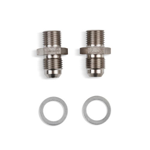 PartzBiz CM: 940006ERL-Earl's Straight Transmission Adapter -6 Male to 1/4-18 NPSM Male