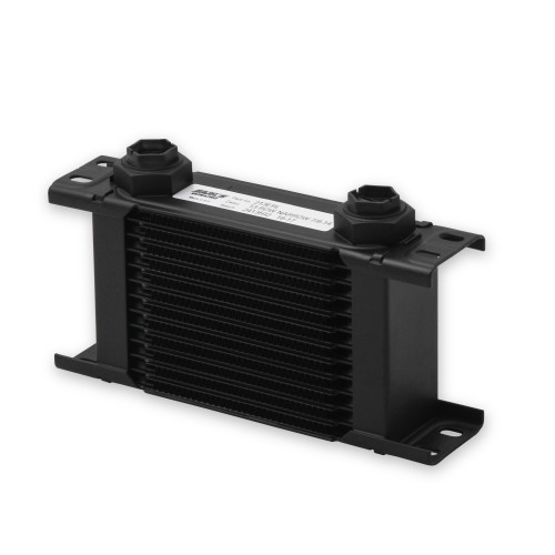 PartzBiz CM: 213ERL-Earl's UltraPro Oil Cooler - สีดำ - 13 แถว - ตัวทำความเย็นแคบ - 10 O-Ring Boss Female Ports
