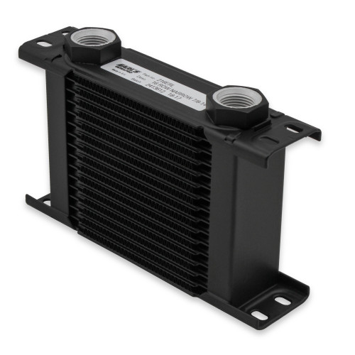 PartzBiz CM: 216ERL-Earl's UltraPro Oil Cooler - สีดำ - 16 แถว - ตัวทำความเย็นแคบ - 10 O-Ring Boss Female Ports