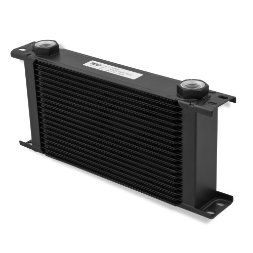 PartzBiz CM: 419ERL-Earl's UltraPro Oil Cooler - สีดำ - 19 แถว - Wide Cooler - 10 O-Ring Boss ตัวเมีย