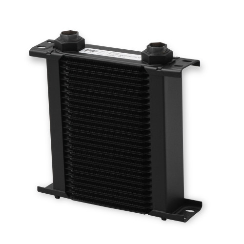 PartzBiz CM: 225ERL-Earl's UltraPro Oil Cooler - สีดำ - 25 แถว - ตัวทำความเย็นแคบ - 10 O-Ring Boss Female Ports