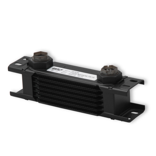 PartzBiz CM: 207ERL-Earl's UltraPro Oil Cooler - Black - 7 Rows - Narrow Cooler - 10 O-Ring Boss Female Ports