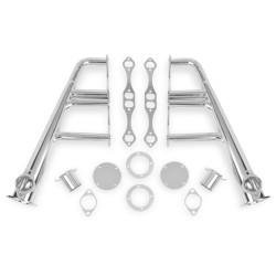 PartzBiz CM 11702-2FLT - Flowtech Lakester Headers - Chrome Finish