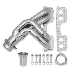 PartzBiz CM 19002FLT - Flowtech Shorty Header - Polished
