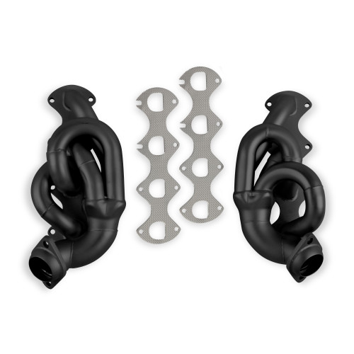 PartzBiz CM: 12124FLT-Flowtech Shorty Headers - Black Painted