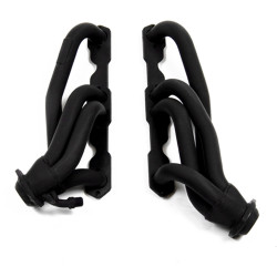 PartzBiz CM 91832FLT - Flowtech Shorty Headers - Black Painted